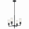 KICHLER 52678BK Velestino 20.5" 4-Light Chandelier In Black