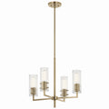 KICHLER 52678CPZ Velestino 20.5" 4-Light Chandelier In Champagne Bronze