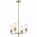 KICHLER 52678CPZ Velestino 20.5" 4-Light Chandelier In Champagne Bronze