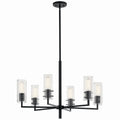 KICHLER 52679BK Velestino 30.25" 6-Light Chandelier In Black