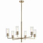 KICHLER 52679CPZ Velestino 30.25" 6-Light Chandelier In Champagne Bronze