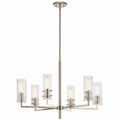 KICHLER 52679PN Velestino 30.25" 6-Light Chandelier In Polished Nickel