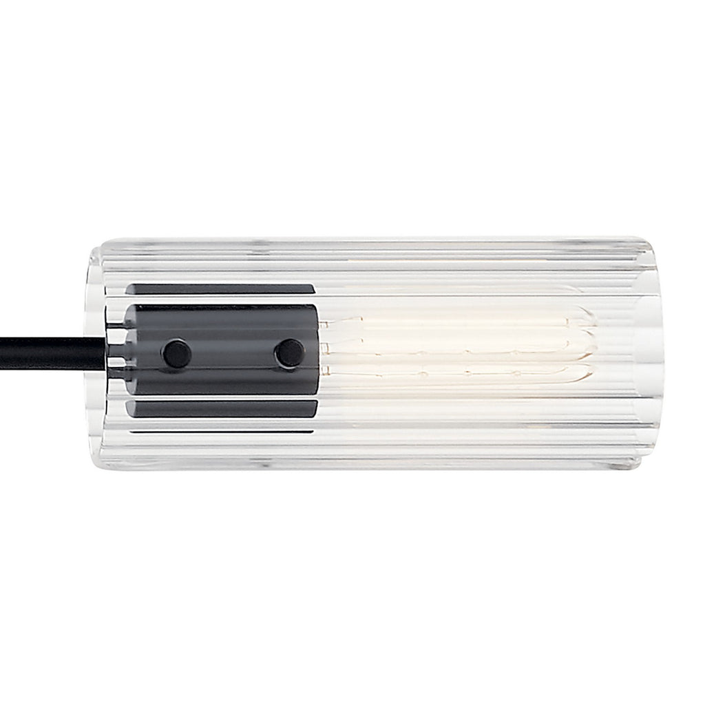 KICHLER 52681BK Velestino 47.50" 4-Light Linear Chandelier In Black