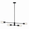 KICHLER 52681BK Velestino 47.50" 4-Light Linear Chandelier In Black