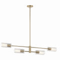 KICHLER 52681CPZ Velestino 47.50" 4-Light Linear Chandelier In Champagne Bronze