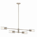 KICHLER 52681PN Velestino 47.50" 4-Light Linear Chandelier In Polished Nickel