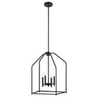 KICHLER 52722BK Madden 25.5" 4 Light Pendant In Black