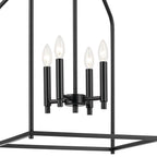 KICHLER 52722BK Madden 25.5" 4 Light Pendant In Black