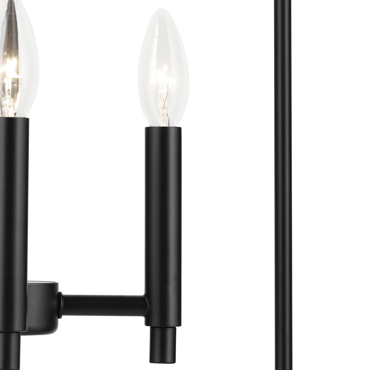 KICHLER 52722BK Madden 25.5" 4 Light Pendant In Black