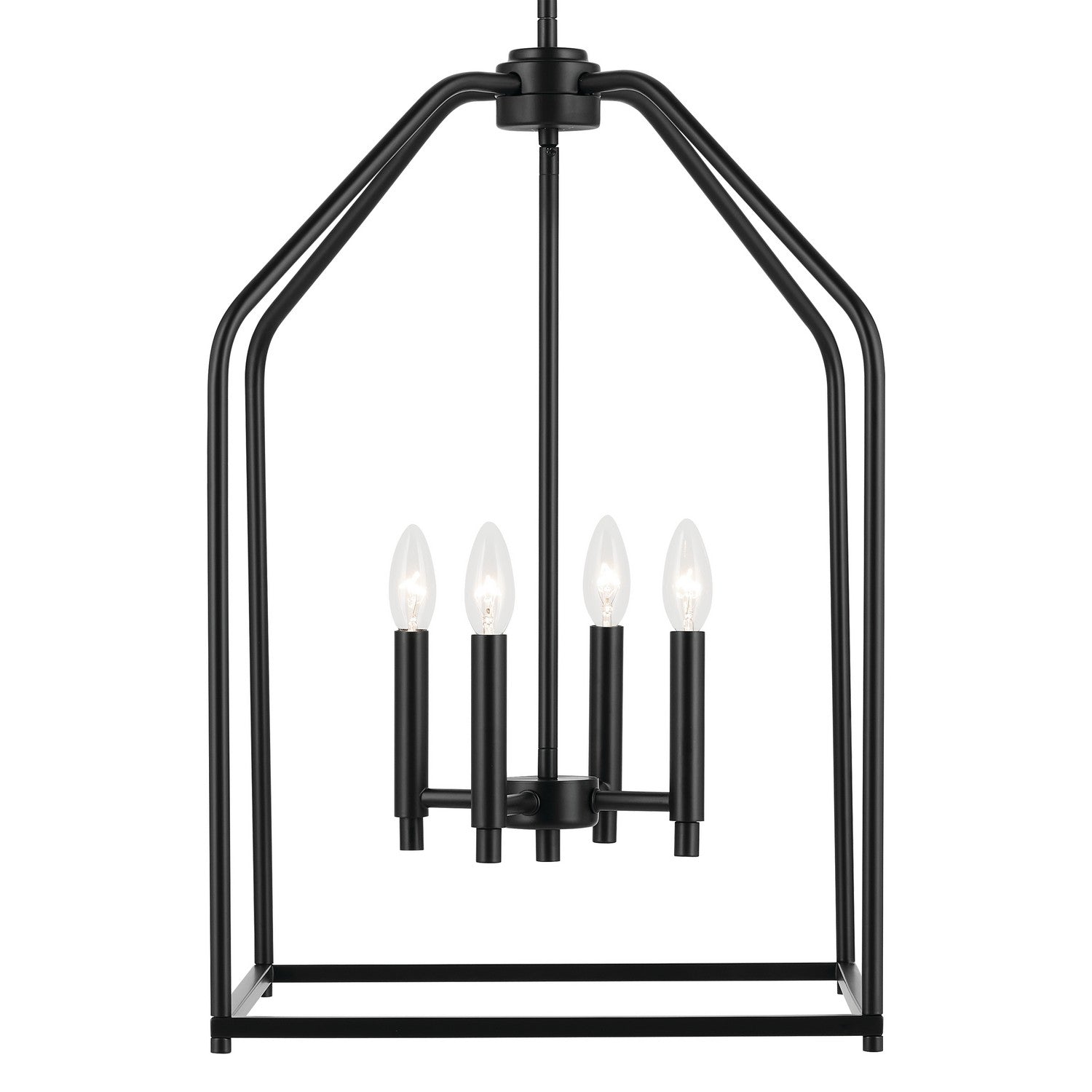 KICHLER 52722BK Madden 25.5" 4 Light Pendant In Black