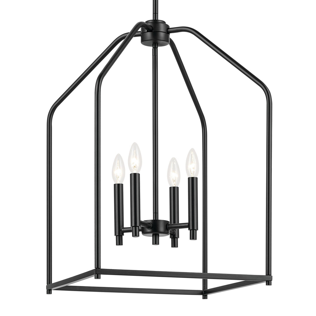KICHLER 52722BK Madden 25.5" 4 Light Pendant In Black