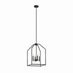 KICHLER 52722BK Madden 25.5" 4 Light Pendant In Black