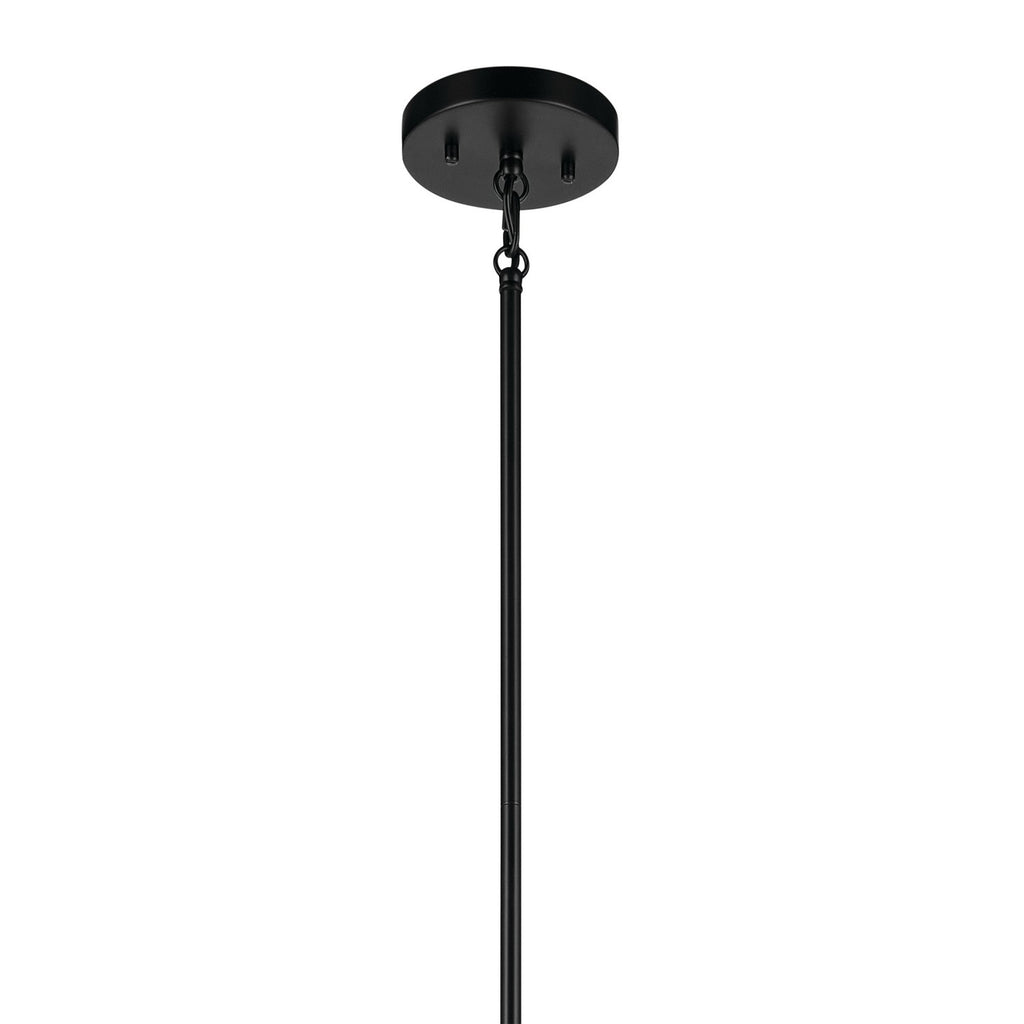 KICHLER 52723BK Madden 36" 8 Light Foyer Pendant In Black