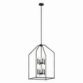 KICHLER 52723BK Madden 36" 8 Light Foyer Pendant In Black
