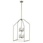 KICHLER 52723NI Madden 36" 8 Light Foyer Pendant In Brushed Nickel