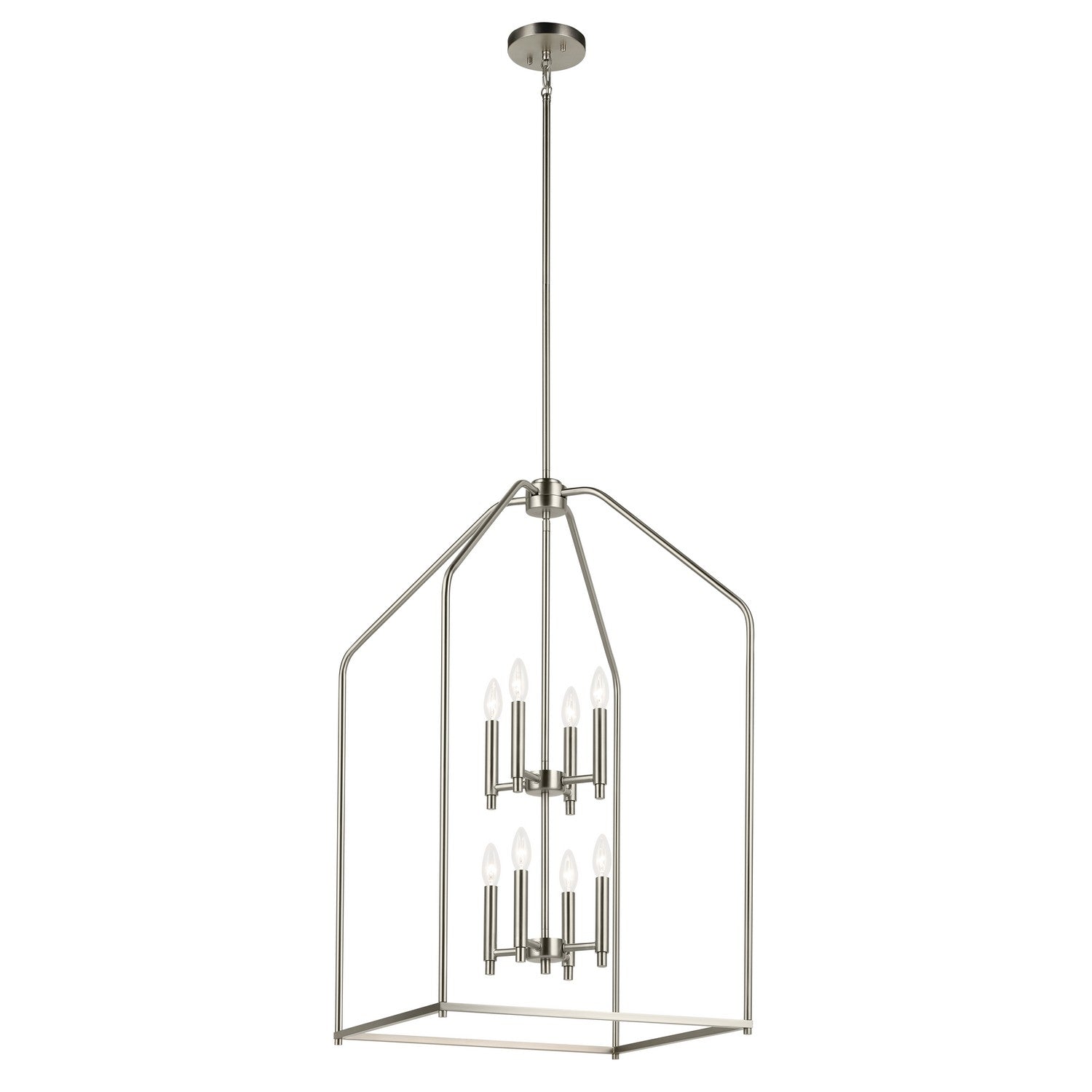 KICHLER 52723NI Madden 36" 8 Light Foyer Pendant In Brushed Nickel