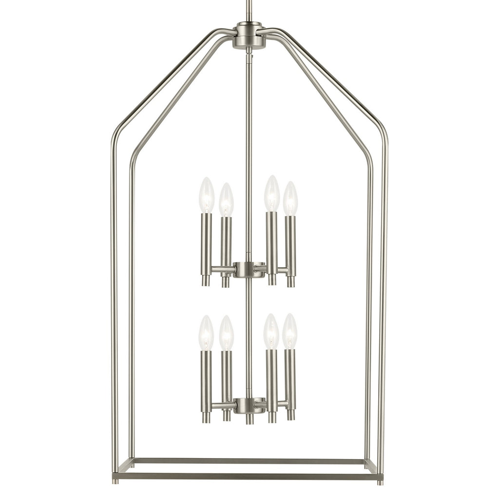 KICHLER 52723NI Madden 36" 8 Light Foyer Pendant In Brushed Nickel