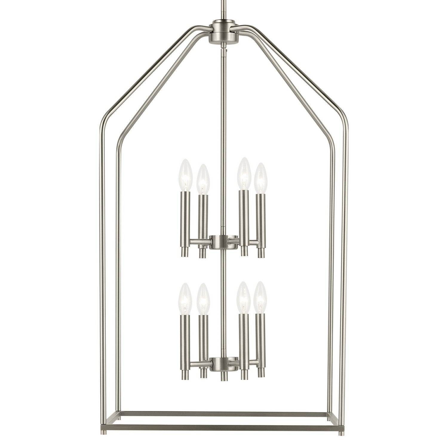 KICHLER 52723NI Madden 36" 8 Light Foyer Pendant In Brushed Nickel