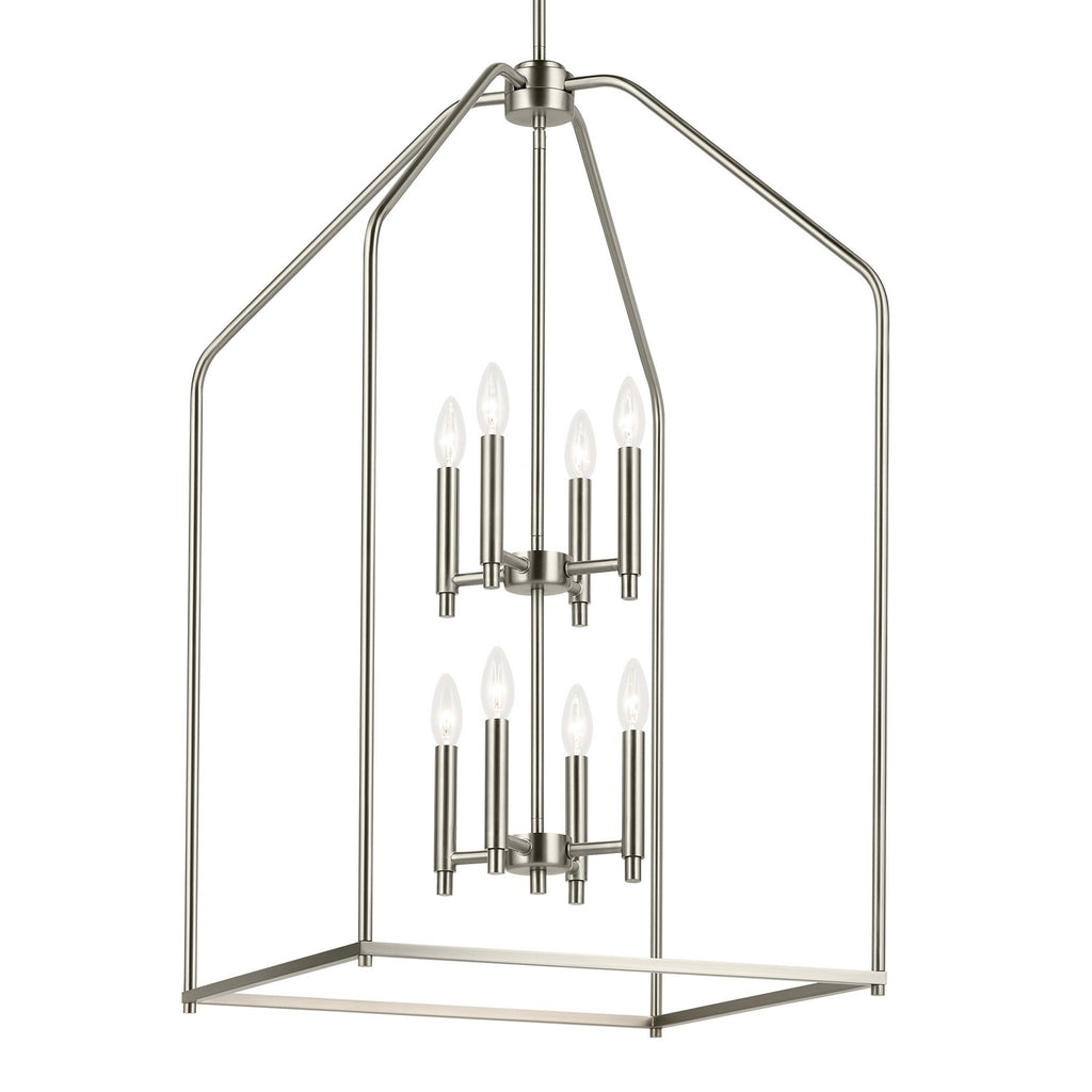KICHLER 52723NI Madden 36" 8 Light Foyer Pendant In Brushed Nickel