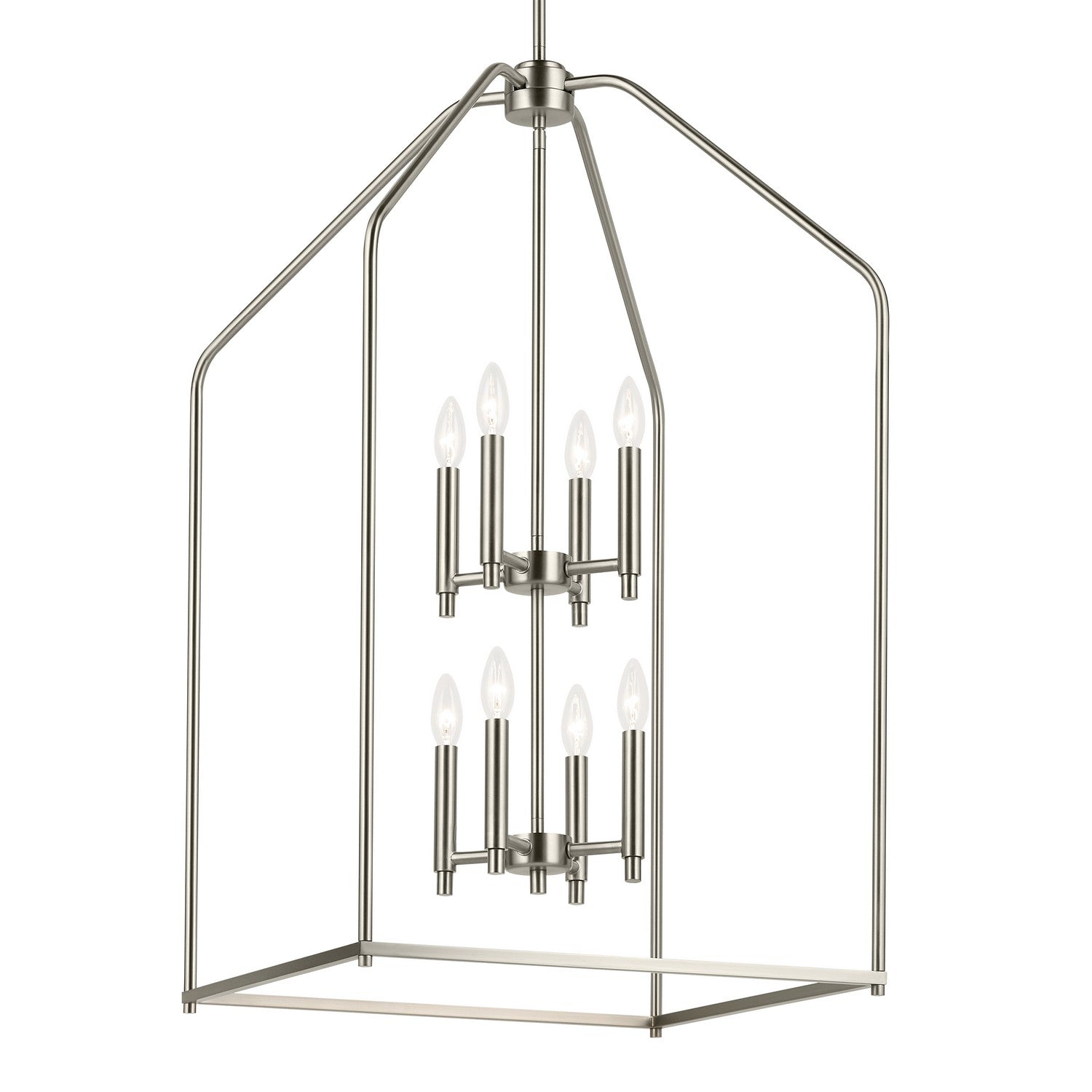 KICHLER 52723NI Madden 36" 8 Light Foyer Pendant In Brushed Nickel