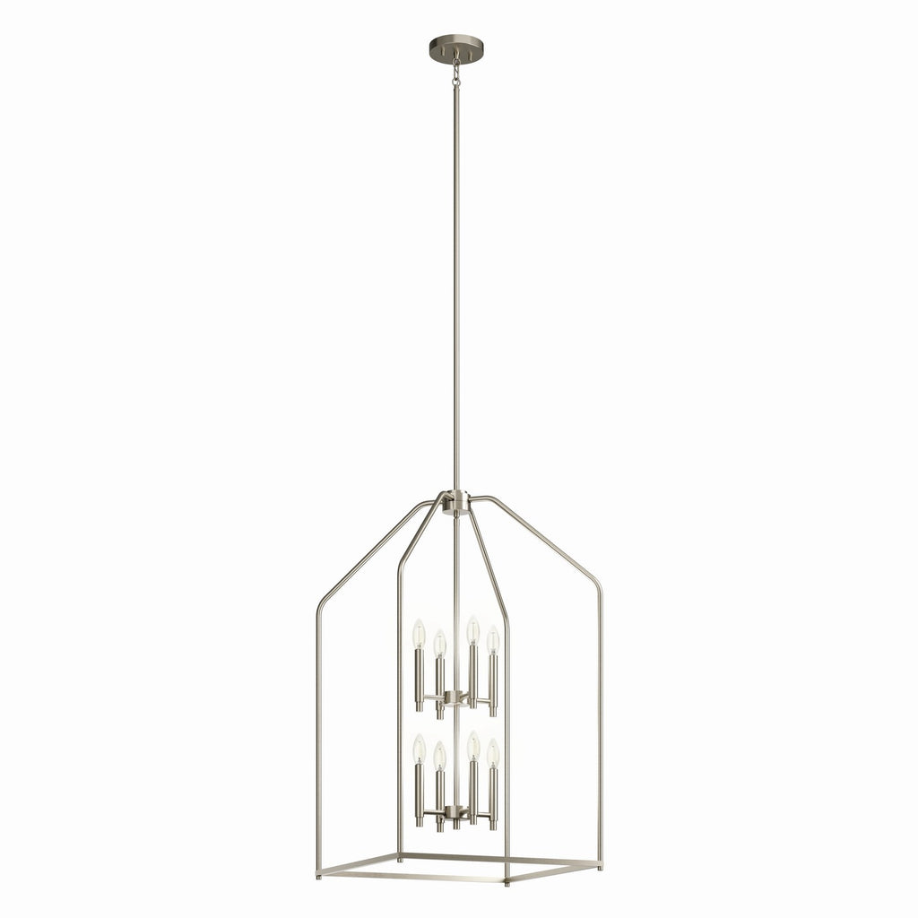 KICHLER 52723NI Madden 36" 8 Light Foyer Pendant In Brushed Nickel