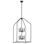 KICHLER 52724BK Madden 43" 8 Xl Light Foyer Pendant In Black
