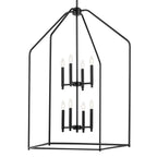 KICHLER 52724BK Madden 43" 8 Xl Light Foyer Pendant In Black