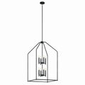 KICHLER 52724BK Madden 43" 8 Xl Light Foyer Pendant In Black