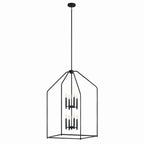 KICHLER 52724BK Madden 43" 8 Xl Light Foyer Pendant In Black
