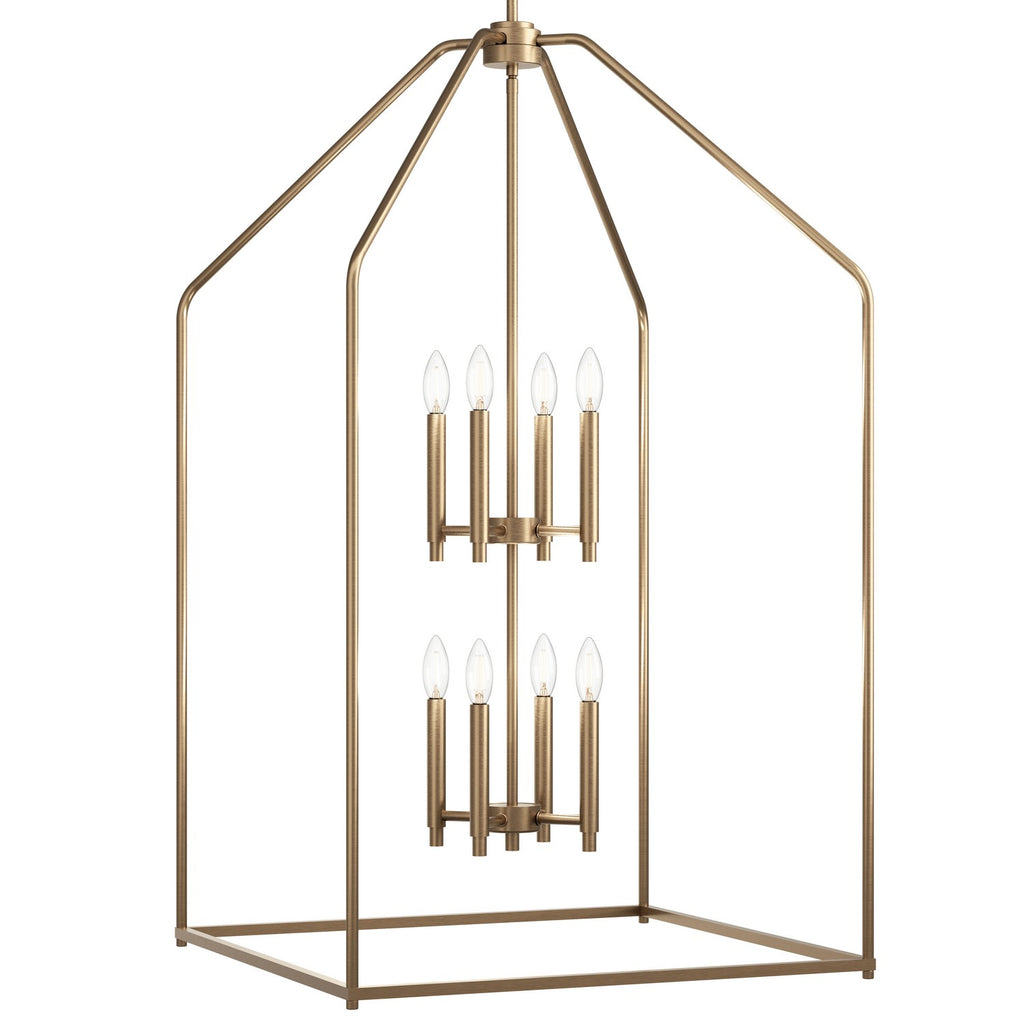KICHLER 52724CPZ Madden Large Foyer Pendant 8 Light - Champagne Bronze