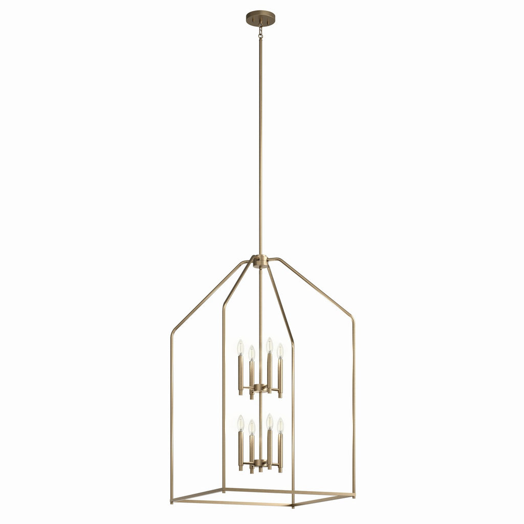 KICHLER 52724CPZ Madden Large Foyer Pendant 8 Light - Champagne Bronze