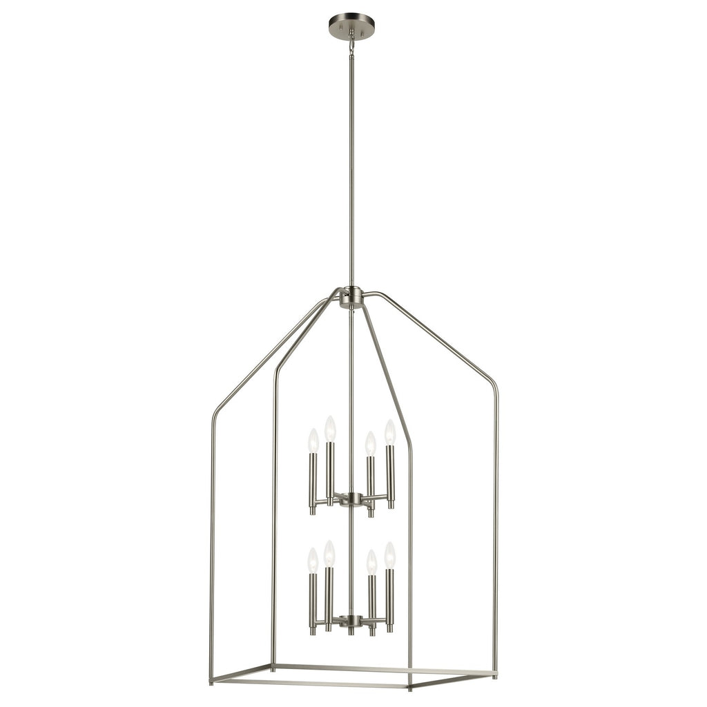 KICHLER 52724NI Madden 43" 8 Xl Light Foyer Pendant In Brushed Nickel