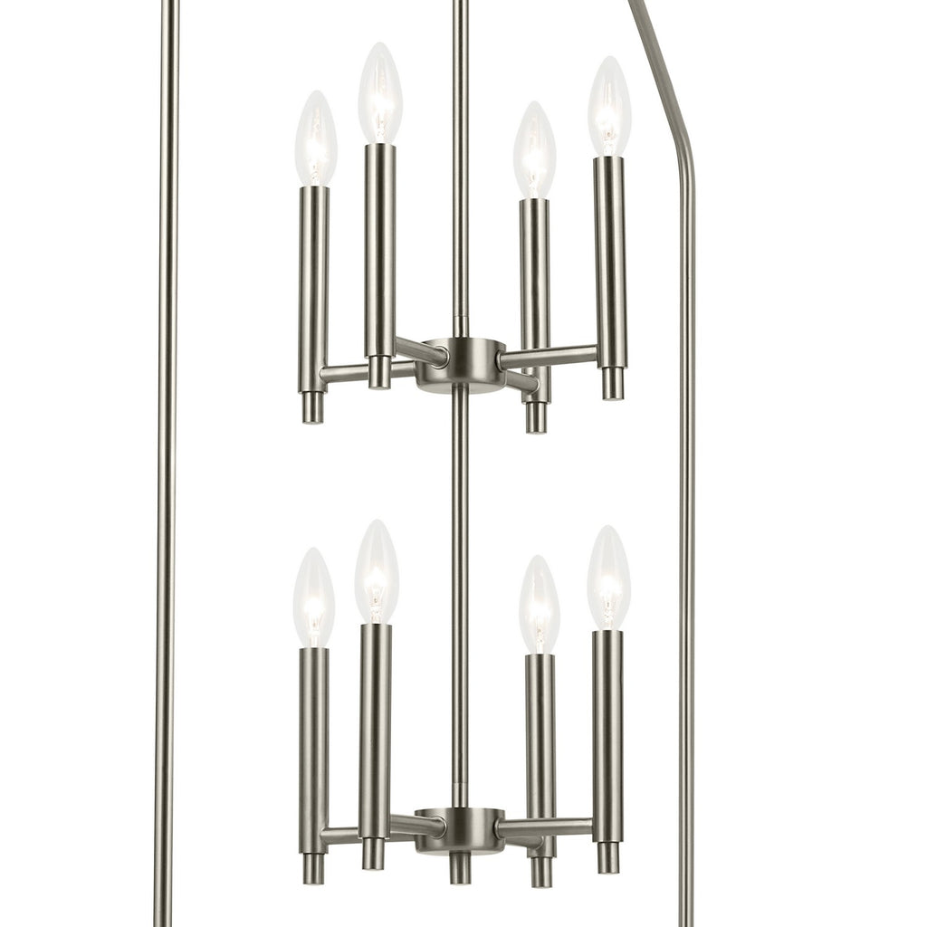 KICHLER 52724NI Madden 43" 8 Xl Light Foyer Pendant In Brushed Nickel