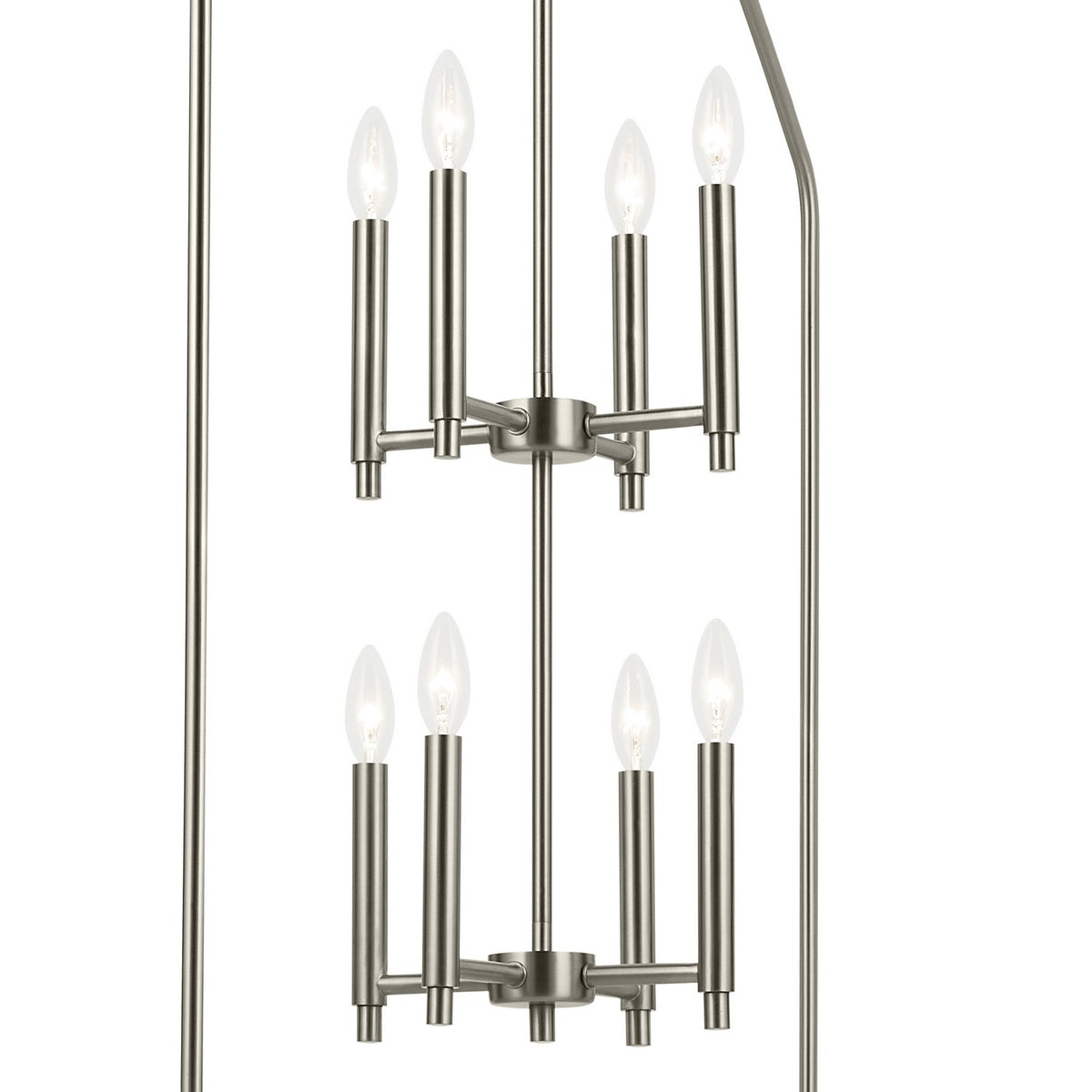 KICHLER 52724NI Madden 43" 8 Xl Light Foyer Pendant In Brushed Nickel