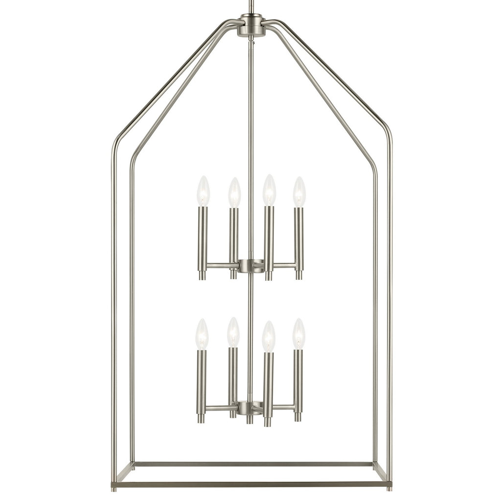 KICHLER 52724NI Madden 43" 8 Xl Light Foyer Pendant In Brushed Nickel