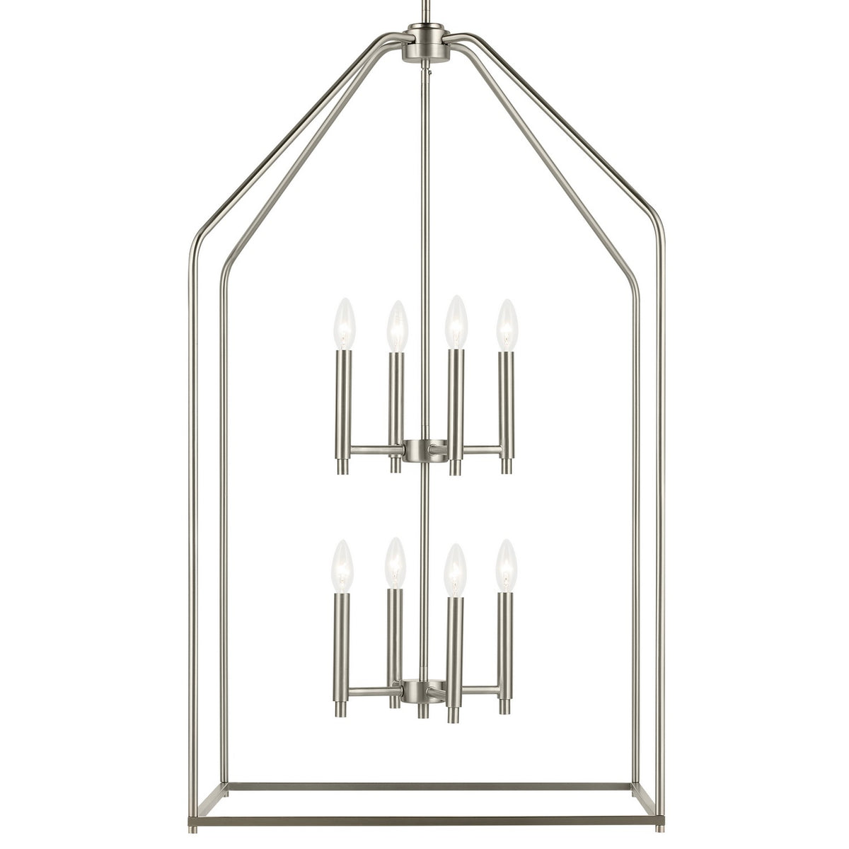 KICHLER 52724NI Madden 43" 8 Xl Light Foyer Pendant In Brushed Nickel