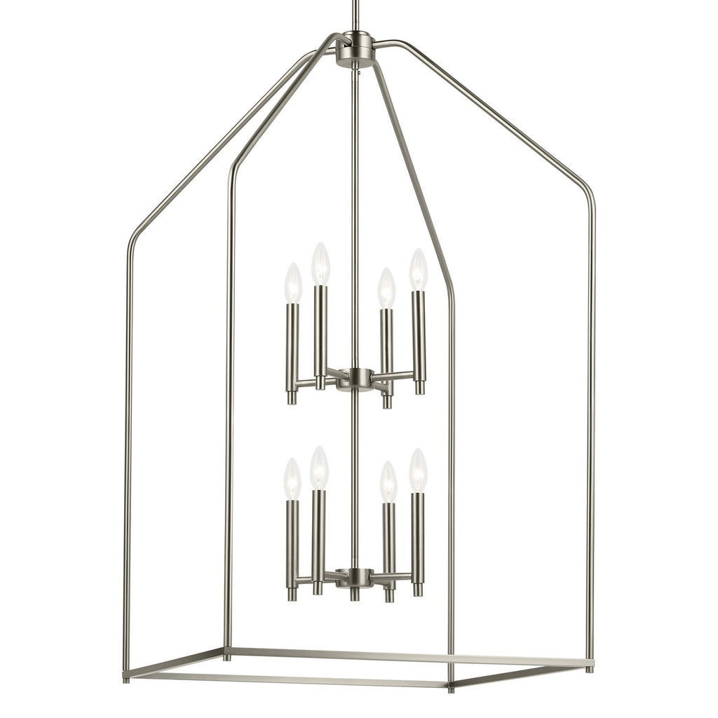 KICHLER 52724NI Madden 43" 8 Xl Light Foyer Pendant In Brushed Nickel