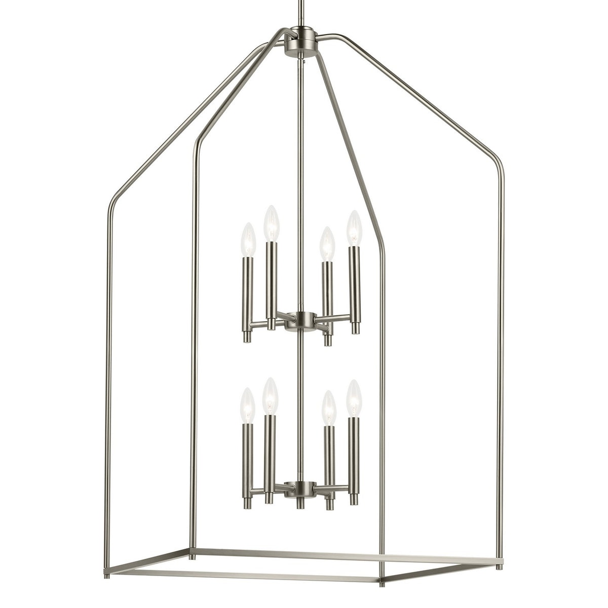 KICHLER 52724NI Madden 43" 8 Xl Light Foyer Pendant In Brushed Nickel