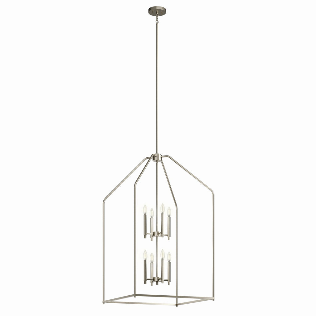 KICHLER 52724NI Madden 43" 8 Xl Light Foyer Pendant In Brushed Nickel