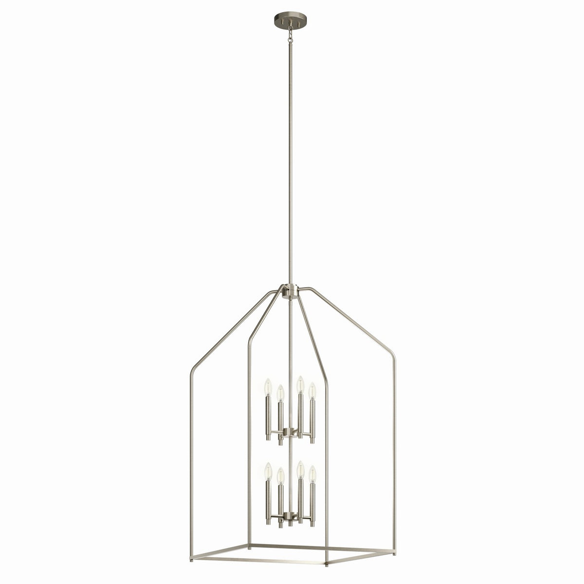 KICHLER 52724NI Madden 43" 8 Xl Light Foyer Pendant In Brushed Nickel