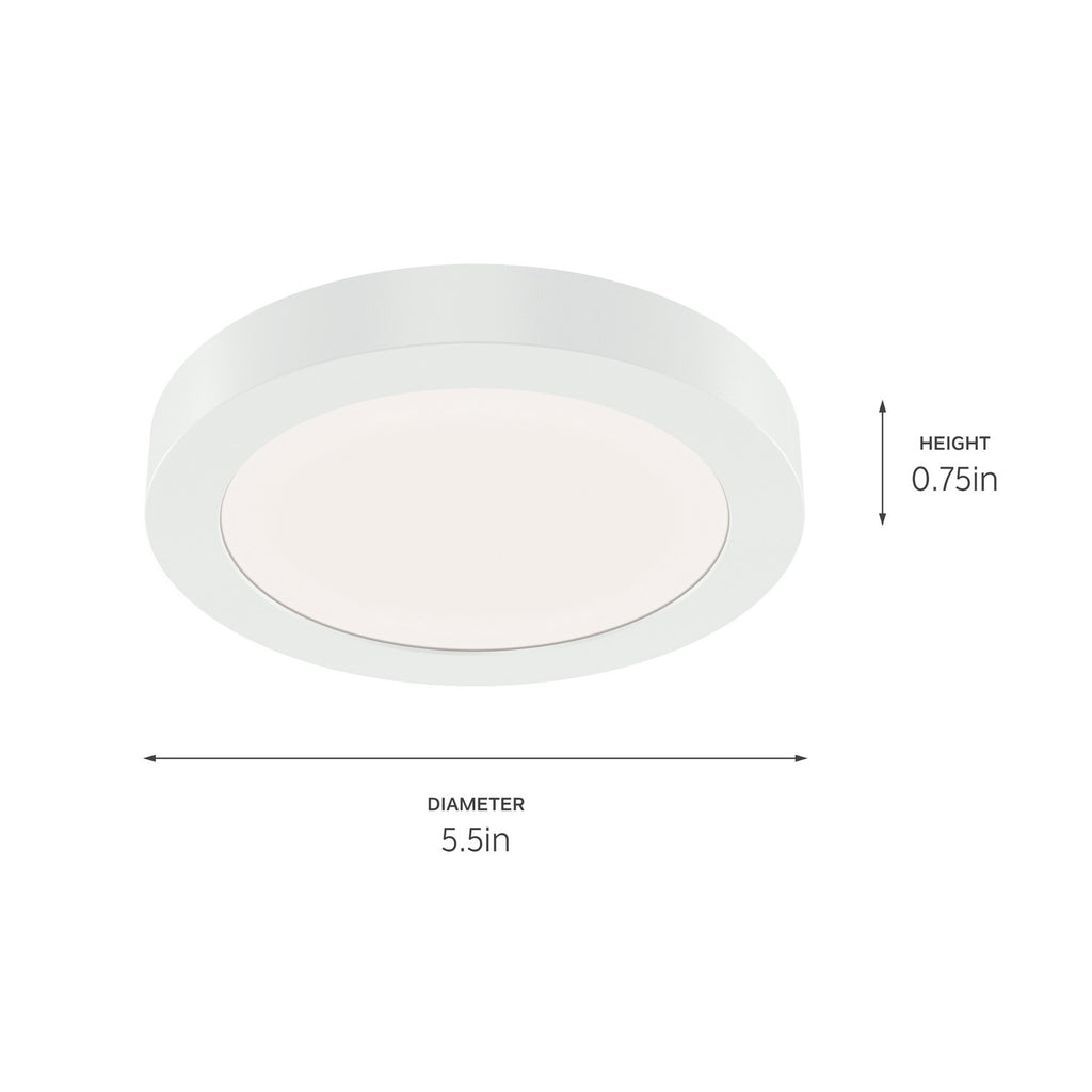 KICHLER 53005WH30 Ara 5" Round Downlight In White