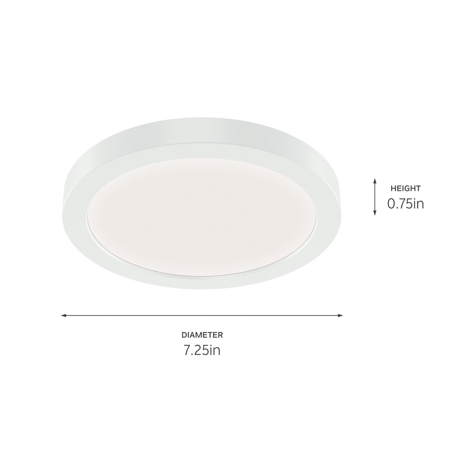 KICHLER 53007WH30 Ara 7" Round Downlight In White