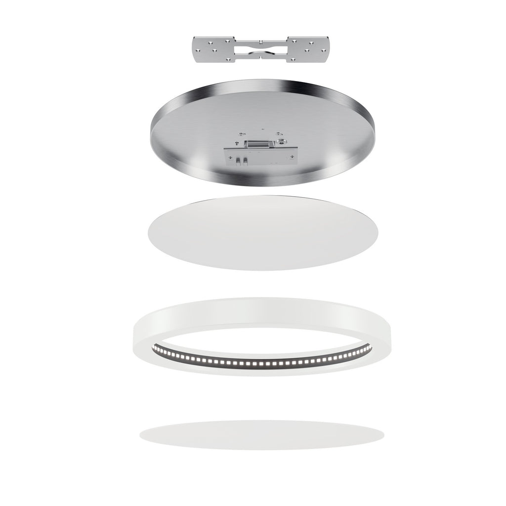 KICHLER 53009WH30 Ara 9" Round Led Flush Mount In White