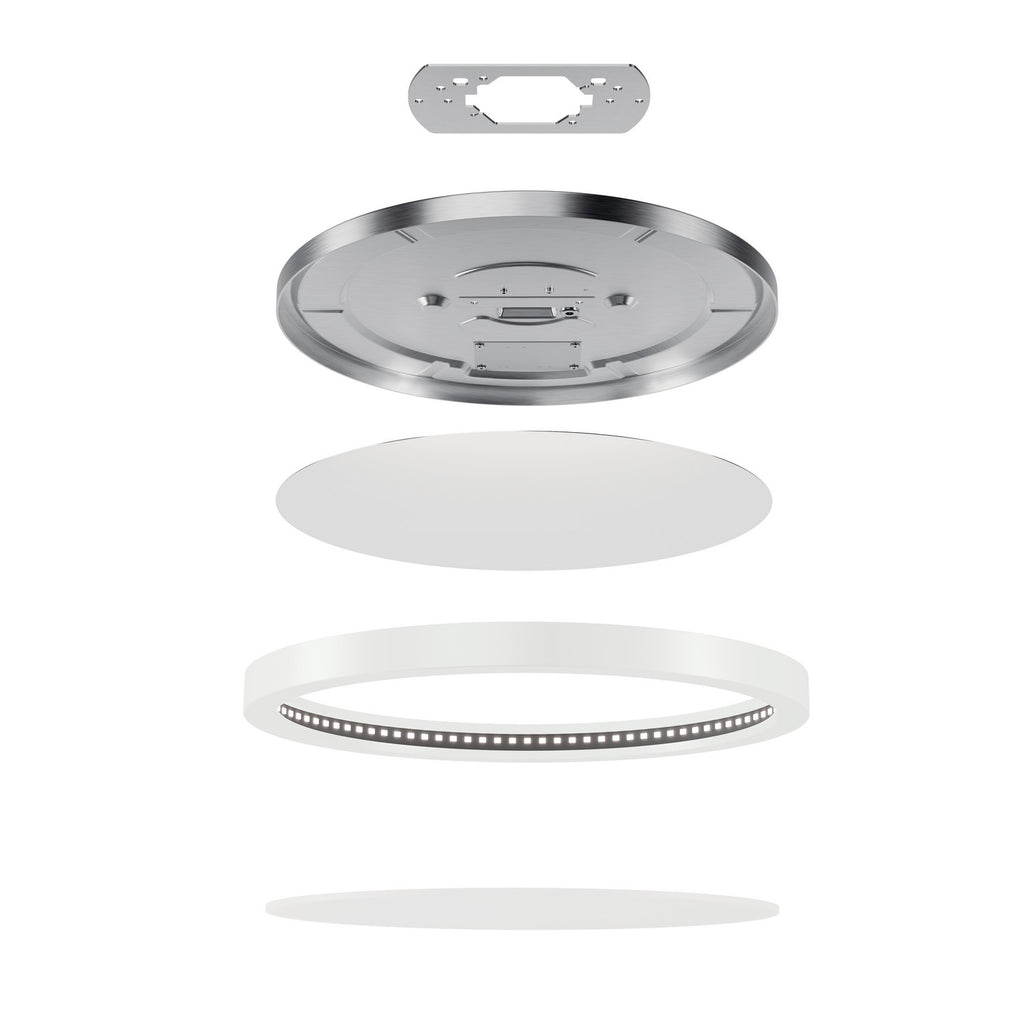 KICHLER 53011WH30 Ara 11" Round Led Flush Mount In White