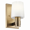KICHLER 55174CPZ Adani 8.5 Inch 1 Light Vanity With Opal Glass In Champagne Bronze