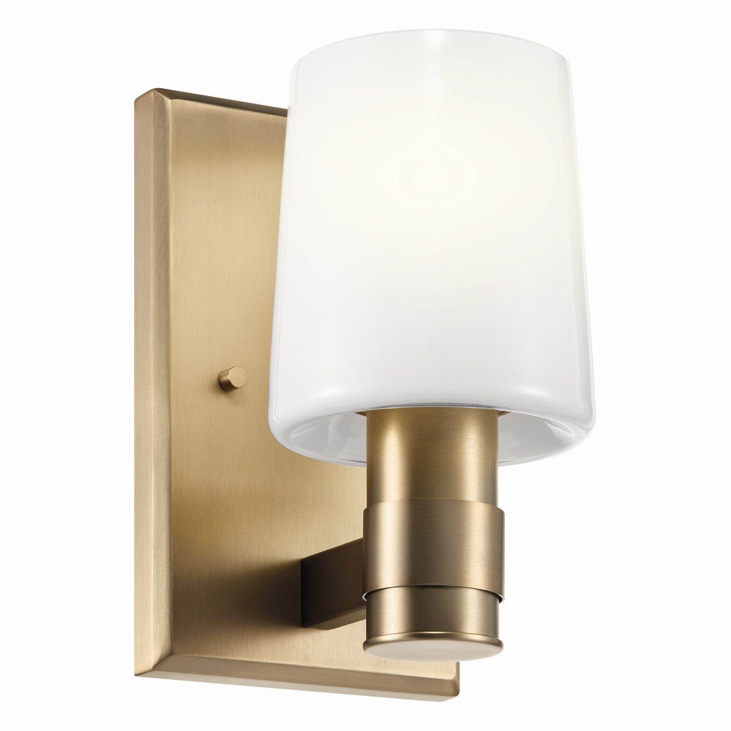 KICHLER 55174CPZ Adani 8.5 Inch 1 Light Vanity With Opal Glass In Champagne Bronze