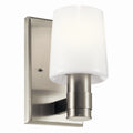 KICHLER 55174NI Adani 8.5 Inch 1 Light Vanity With Opal Glass In Brushed Nickel