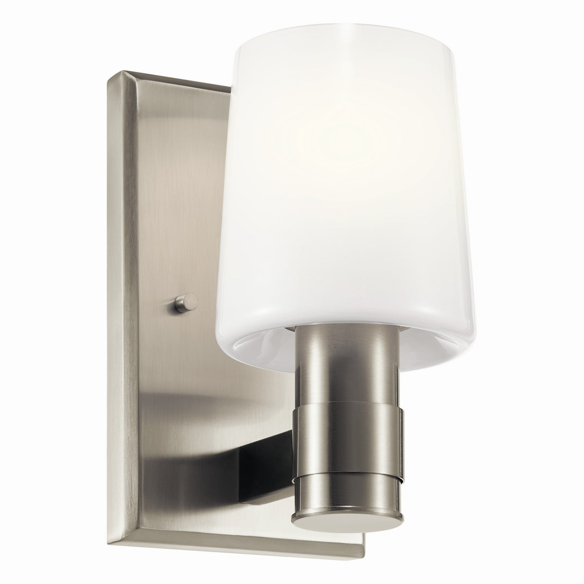 KICHLER 55174NI Adani 8.5 Inch 1 Light Vanity With Opal Glass In Brushed Nickel