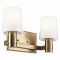 KICHLER 55175CPZ Adani 14.5 Inch 2 Light Vanity With Opal Glass In Champagne Bronze