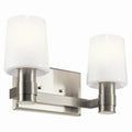 KICHLER 55175NI Adani 14.5 Inch 2 Light Vanity With Opal Glass In Brushed Nickel